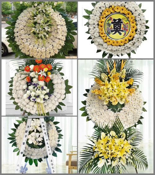 湖北孝感市大悟县东新乡太平村花圈速递